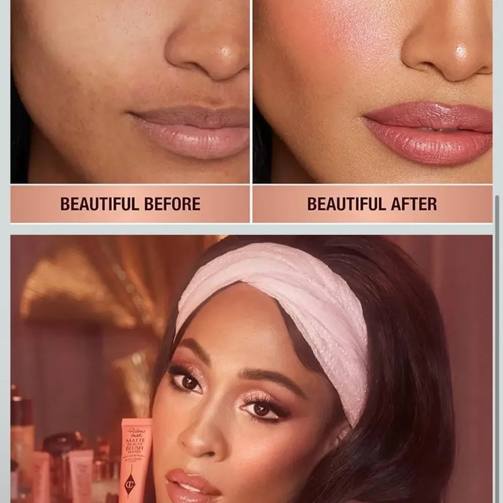 Charlotte Tilbury matte blush wand Peach Pop